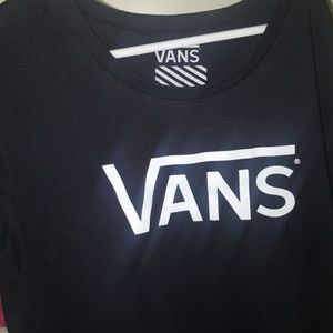 Vans plain black tee